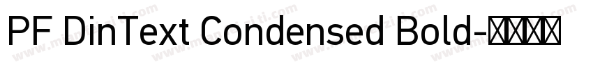 PF DinText Condensed Bold字体转换